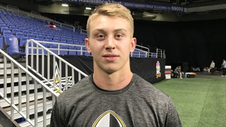 Weatherford (OK) 2021 DE Ethan Downs had a big day at the National Combine