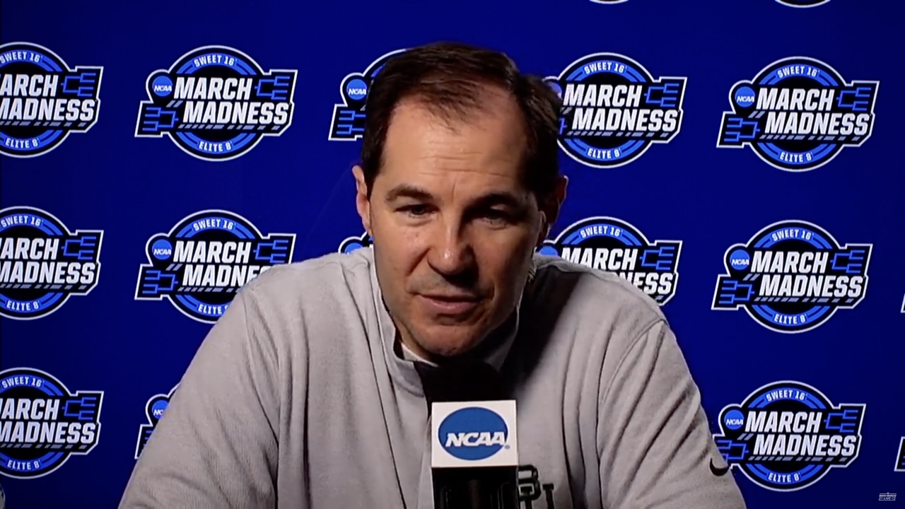 Baylor's Scott Drew previews National Championship game against Gonzaga