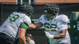 Aranda, Aigbedion Talk Offensive Line: 'Competition Pushes You To Be Your Best'